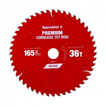 Griešanas disks 165x36Tx20mm, Cordless PREMIUM, SPECIALIST+