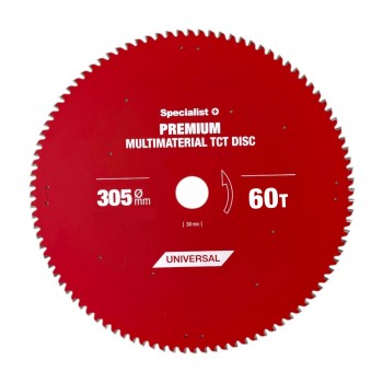 Griešanas disks 305x60Tx30mm, Multimaterial PREMIUM, SPECIALIST+