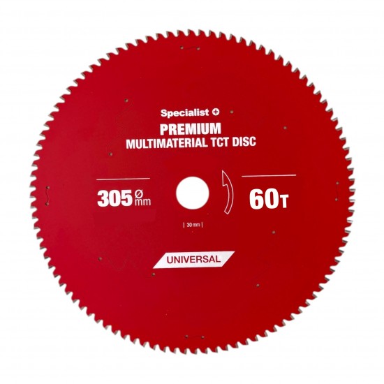 Griešanas disks 305x60Tx30mm, Multimaterial PREMIUM, SPECIALIST+