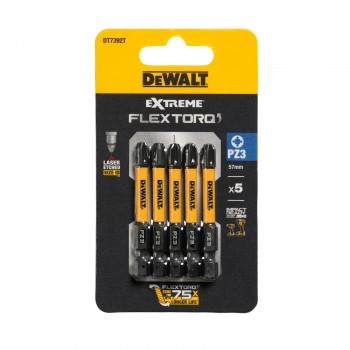 Skrūvgrieža uzgaļi FLEXTORQ PZ3, 57 mm, DeWALT, 5 gab.
