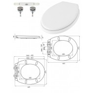 WC poda vāks NERIA SC 031/MWC QR SC, SK1922