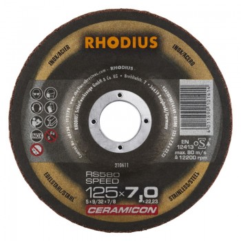 Slīpēšanas disks Rhodius 125x7,0x22,23