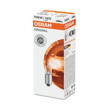 OSRAM ORIGINAL 12V H6W 6W 12V BAX9S