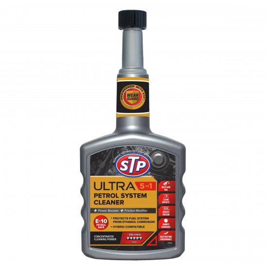 STP Ultra Petrol Cleaner 5 in 1, Benzīna tīrītājs 5 vienā 400ml