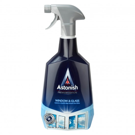 ASTONISH Specialist Window Glass & Shine Līdzeklis stiklu tīrīšanai 750ml