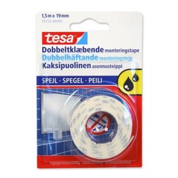 TESA Powerbond Mirror Līmlente spoguļu stiprināšanai 1,5m x 19mm
