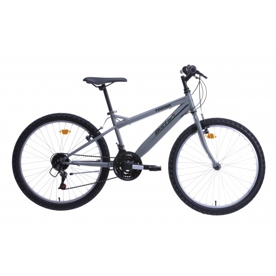Vīriešu velosipēds 24'' ''TORINO', pelēks