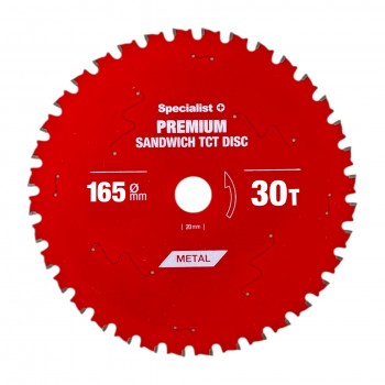Griešanas disks 165x30Tx20mm, Sandwich PREMIUM, SPECIALIST+