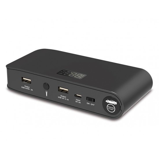 Auto palaišanas ierīce 10400 mAh – benzīns/dīzeļdegviela/hibrīds