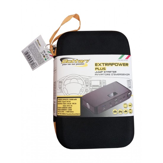 Auto palaišanas ierīce 10400 mAh – benzīns/dīzeļdegviela/hibrīds