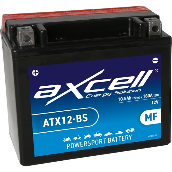 AXCELL MF BATTERY-ATX12-BS, With Acid