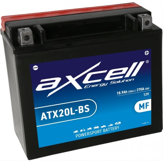 AXCELL MF BATTERY-ATX20L-BS,With Acid