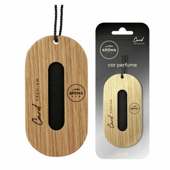 Aroma Car Wood Premium Card gaisa atsv. Black