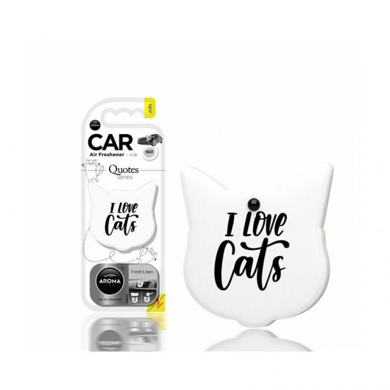 Aroma Car gaisa atsv. Quotes Cat Fresh linen