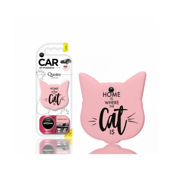 Aroma Car gaisa atsv. Quotes Cat Bubble Gum