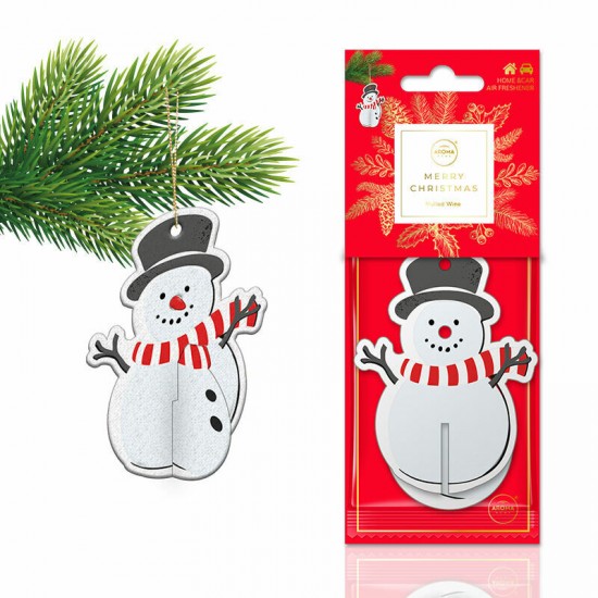 Aroma Car gaisa atsv. Xmass 3D Snowman Mulled Wine