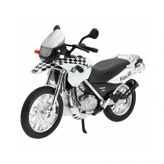 Modelīši motocikls BMW F650 GS Dakar, 1:18, Welly