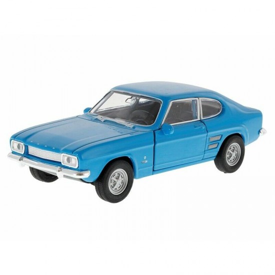 Modelīši FORD Capri, zils, 1969, 1:34, Welly