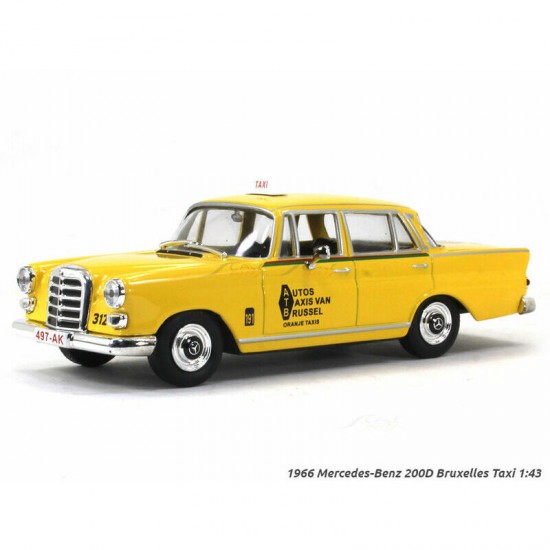 Modelīši - Mercedes 200D Taxi Bruxelles, 1966, 1:43, Atlas