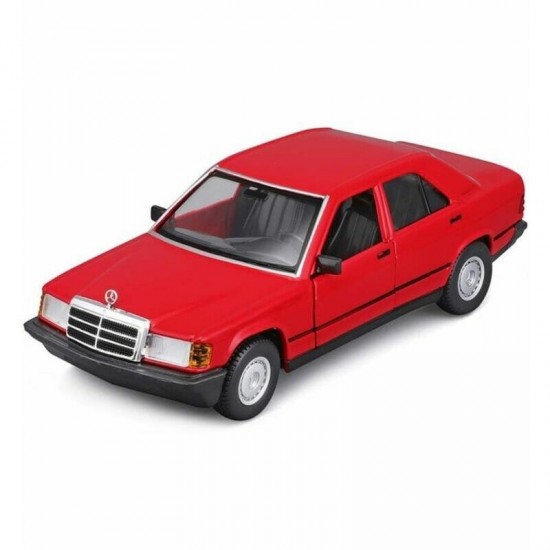 Modelīši - Mercedes-Benz 190 E 2.6, sarkans, 1:24, Burago