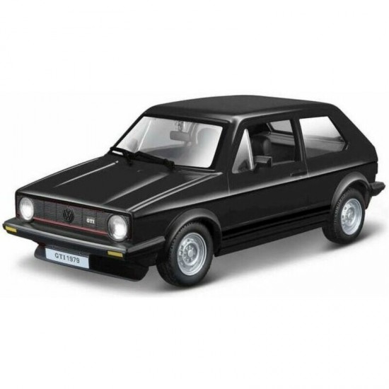 Modelīši - VW Golf MK1 GTI 1979, melns, 1:24, Burago