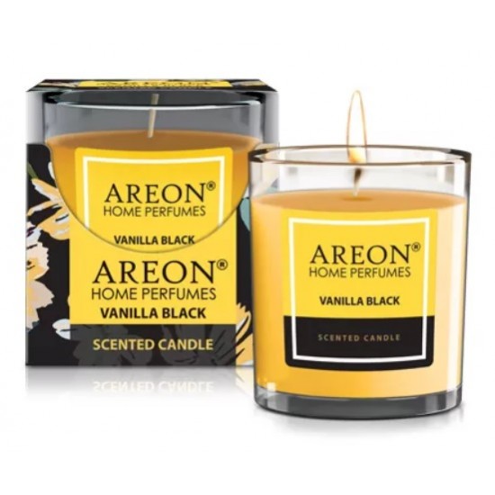 Areon Scented Candle Black Vanilla aromātiskā svece