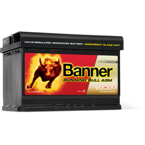 BANNER Running Bull AGM akumulators, 12V, 70Ah, 720En