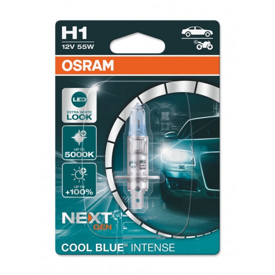 OSRAM H1 Cool Blue Intense 55W Halogēnlampa, 1gb