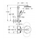 Dušas sistēma ar termostatu SmartControl Euphoria Duo 310, hroms/balts