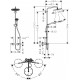 Dušas sistēma ar termostatu Croma Select S 280 1jet/Raindance Select S 120 3jet, matēts melns