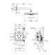 Iebūvējamā dušas termostata komplekts SmartControl Euphoria 260, ar 2 izejām, hroms