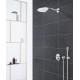 Iebūvējamā dušas termostata komplekts SmartControl Perfect Rainshower 310, 3 režīmi, hroms