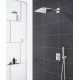 Iebūvējamā dušas termostata komplekts SmartControl Perfect Rainshower 310 Cube, 3 režīmi, hroms