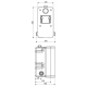 Iebūvējamā dušas dozatora/termostata zemapmetuma daļa Masterbox WBD-SC-T