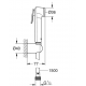 Bidettas komplekts Trigger Spray 30 I, ar vadu 1500 mm, hroms