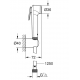 Bidettas komplekts Trigger Spray 30 I, ar metāla vadu 1250 mm, hroms