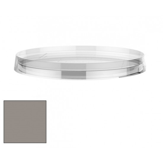 Dekoratīvais disks izlietnes un bidē maisītājiem Kartell, d=183 mm, smoky grey