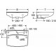 Izlietne Spira Square, 570x435 mm, balta IC