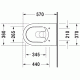 Pods ME by Starck, stiprināms pie sienas, 370x570 mm, Durafix, balts