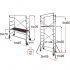 Tornis QUAD UP EVOLUTION H darba / working 4.7m