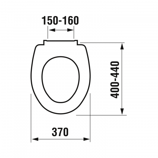 Poda sēdriņķis ar vāku Zeta, QR/SC, balts