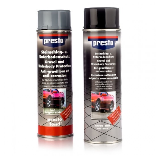 PRESTO Pretakmeņu grubulis aerosolā-melns 500ml.