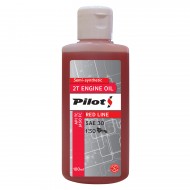 PILOTS pussintētiska eļļa 2T dzinējiem RED LINE 100ml