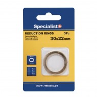 SPECIALIST+ redukcijas gredzens, 30 x 22 x 1.2/1.4/2 mm, 3 gab.