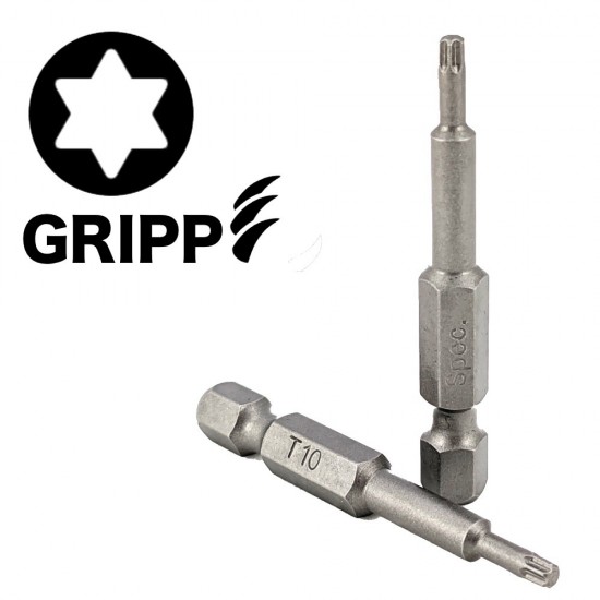 SPECIALIST+ skrūvgrieža uzgalis TORX GRIP T10, 50 mm, 3 gab.