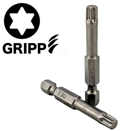 SPECIALIST+ skrūvgrieža uzgalis TORX GRIP T30, 50 mm, 3 gab.