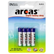 Arcas baterijas AAA LR03, 4 gb.