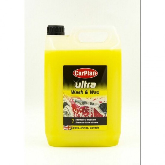 CarPlan Ultra auto šampūns ar vasku , 5L