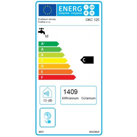 Ūd.sild. OKC-125L kombinēts vert. 2kW 9kW Dražice