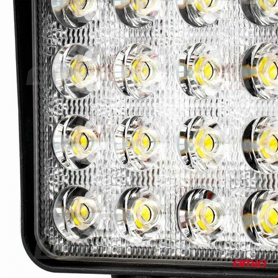 Darba lukturis 16 LED, 4000lm, 9-60V, 48W 108x108x57mm